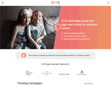 Tablet Screenshot of give.asia